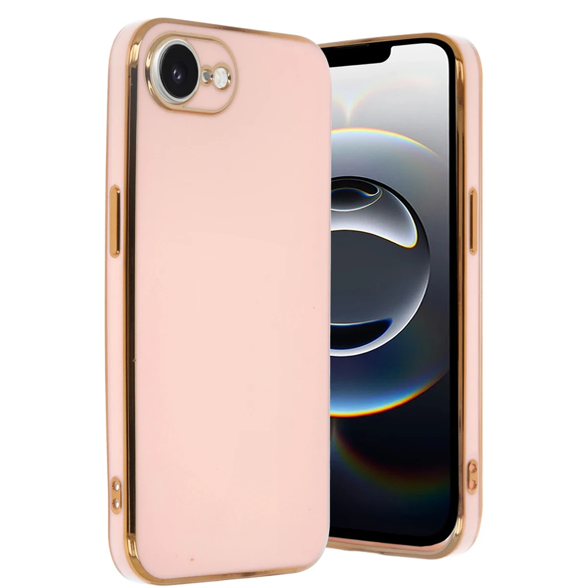Apple iPhone 16E Kılıf Volet Silikon - Pembe
