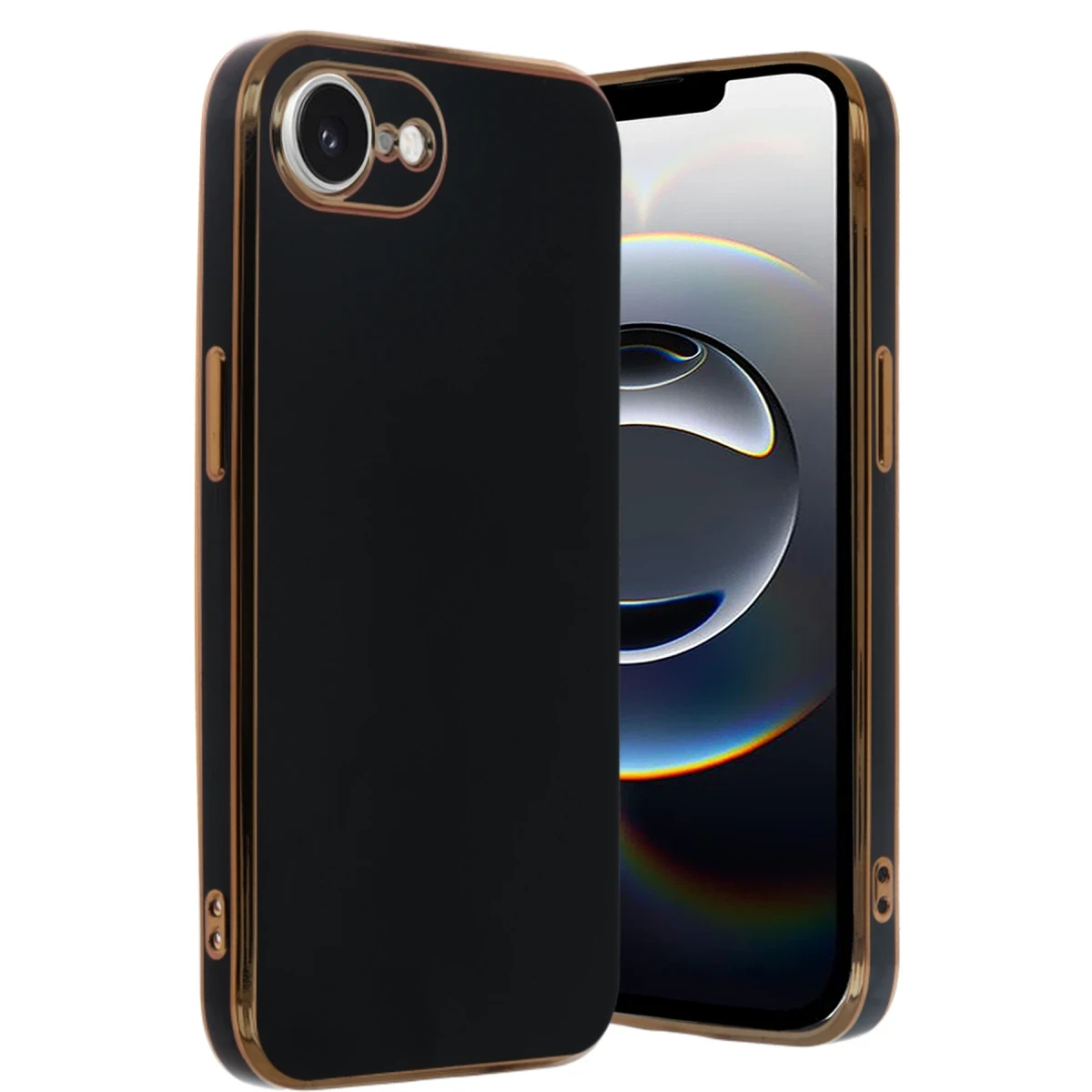Apple iPhone 16E Kılıf Volet Silikon - Siyah
