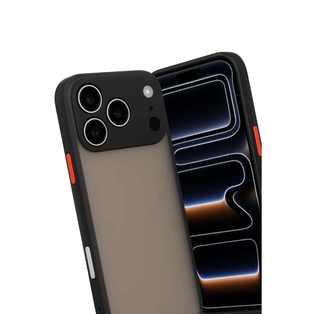 Apple iPhone 17 Pro Kılıf Montreal Silikon Kapak - Siyah