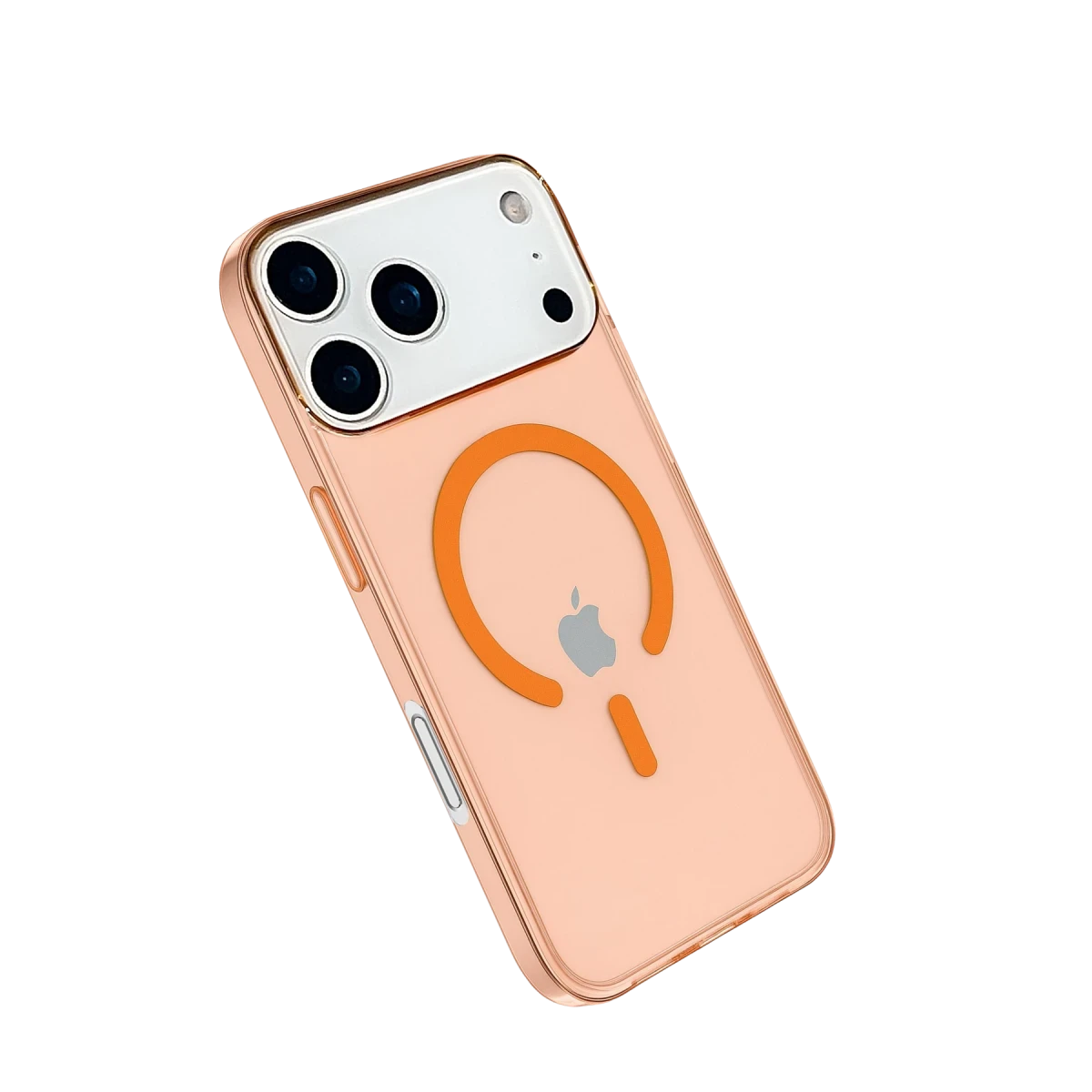 Apple iPhone 17 Pro Kılıf Pc Real Magsafe Kapak - Turuncu