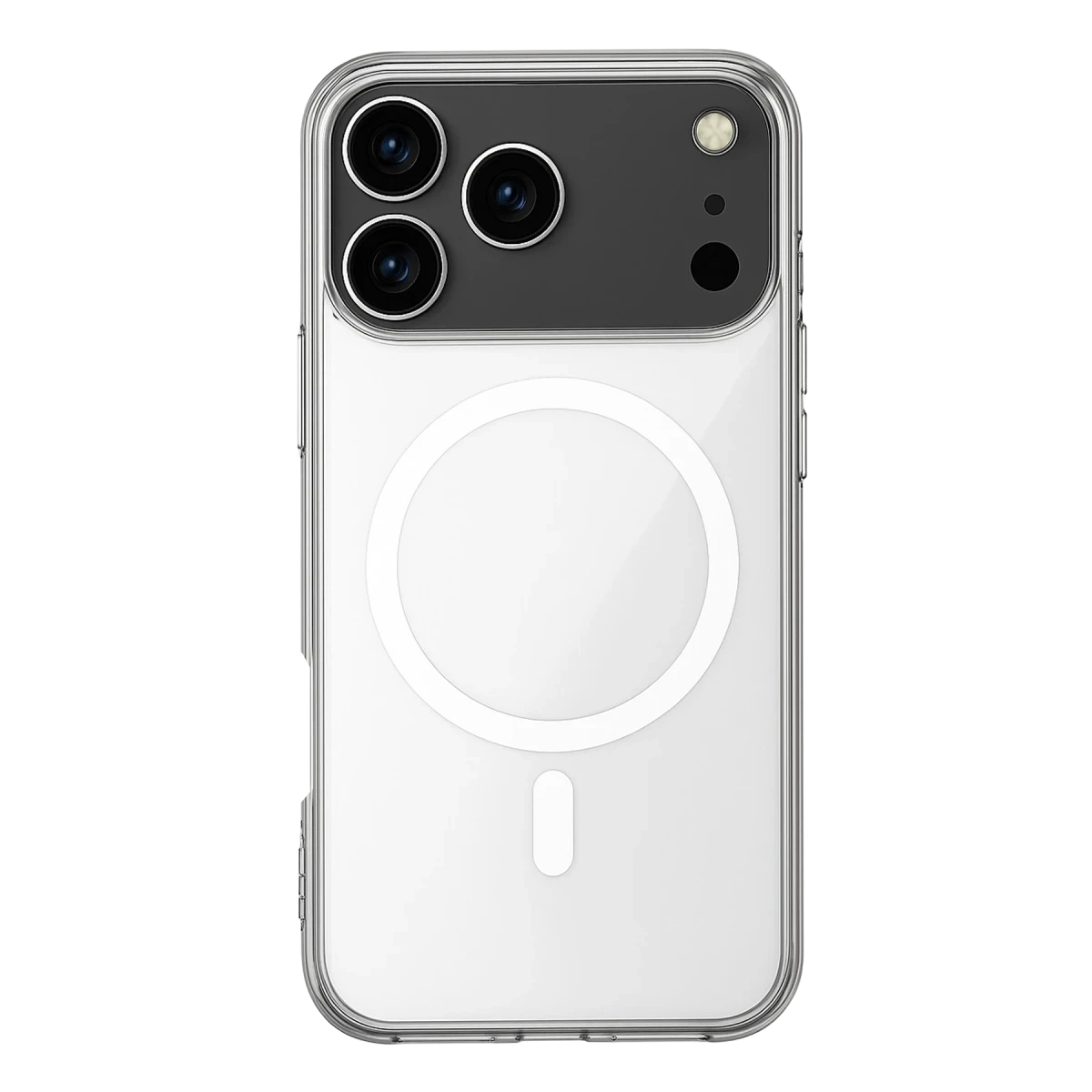 Apple iPhone 17 Pro Max Kılıf Magneticsafe Şeffaf Silikon - Şeffaf