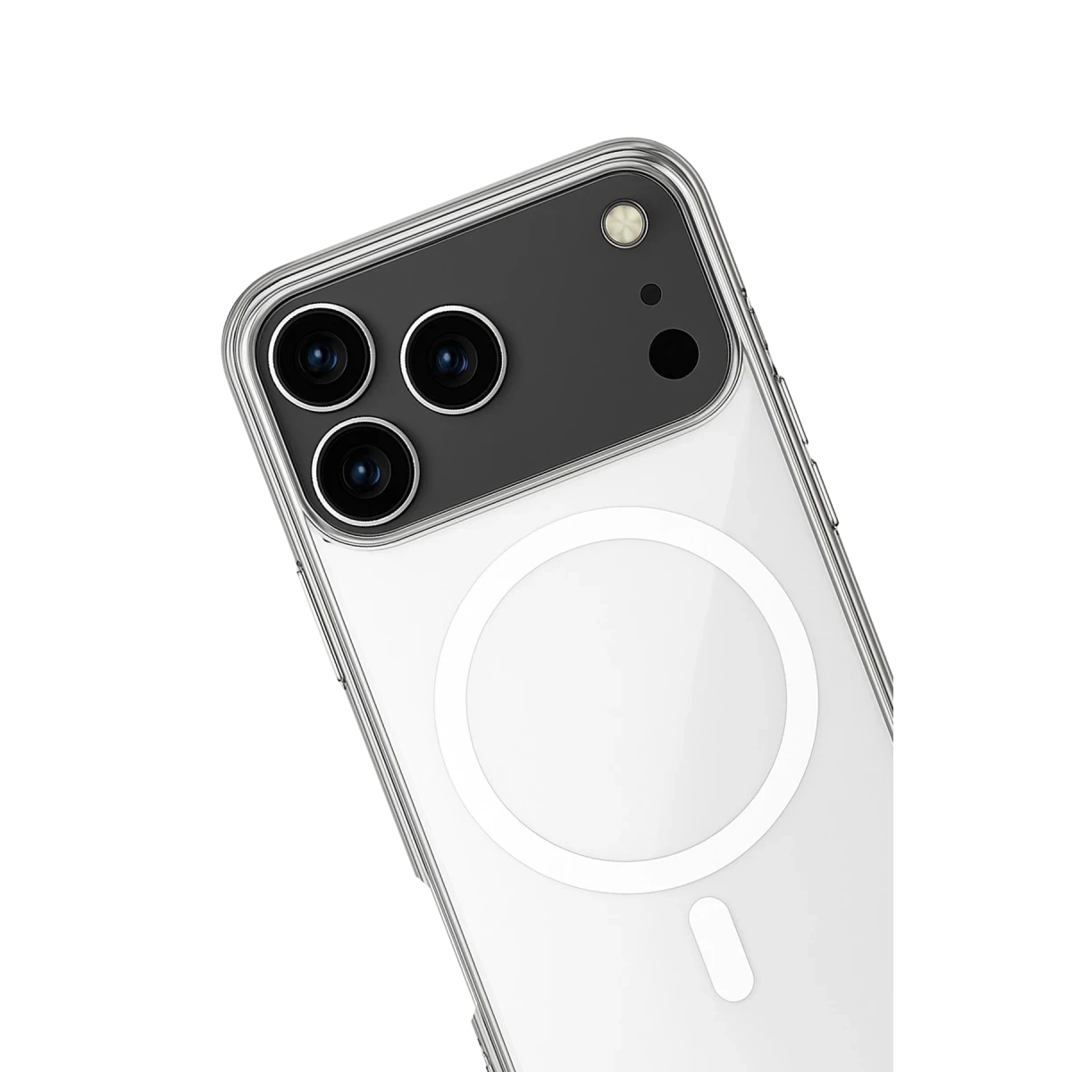 Apple iPhone 17 Pro Max Kılıf Magneticsafe Şeffaf Silikon - Şeffaf