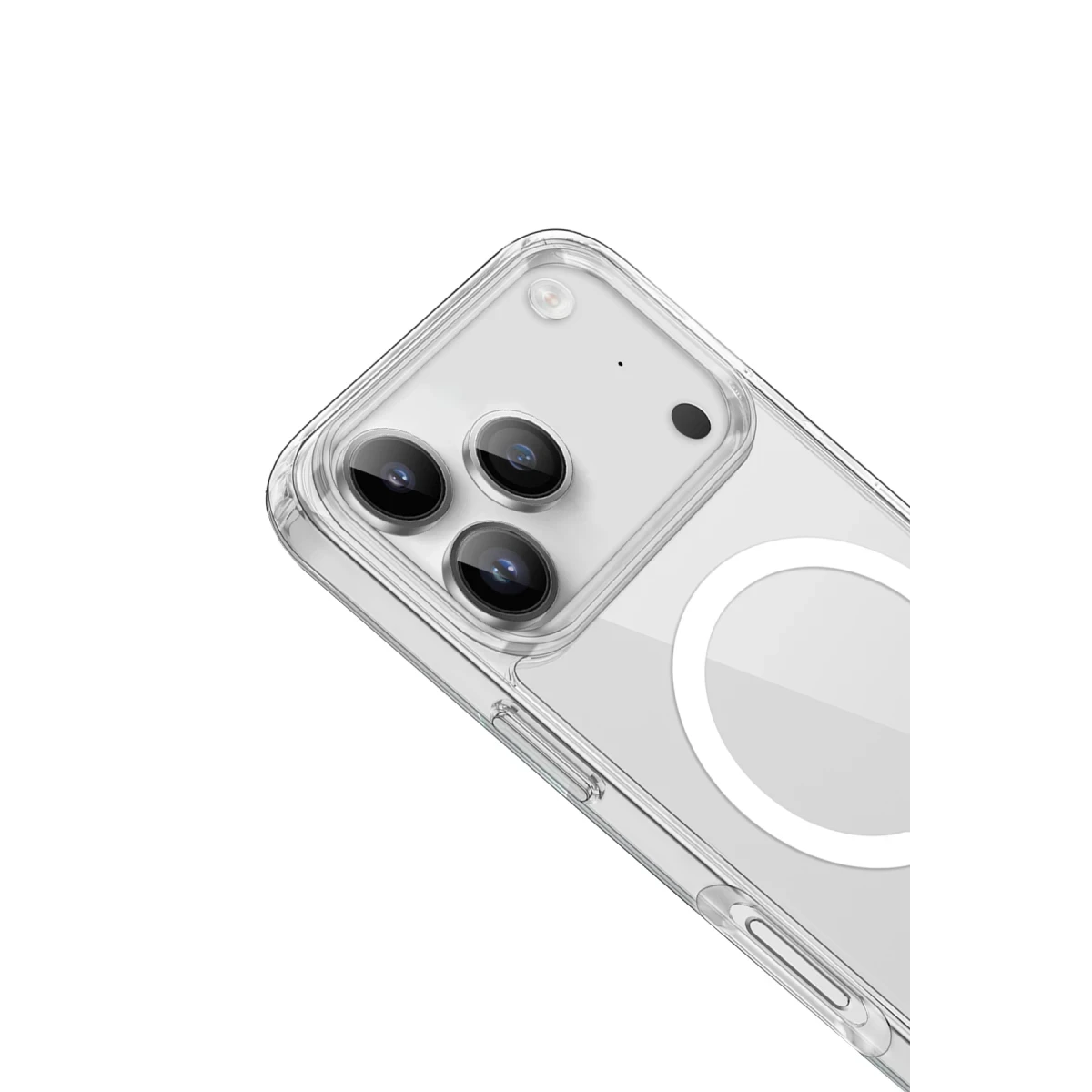 Apple iPhone 17 Pro Max Kılıf Pc Real Magsafe Kapak - Şeffaf