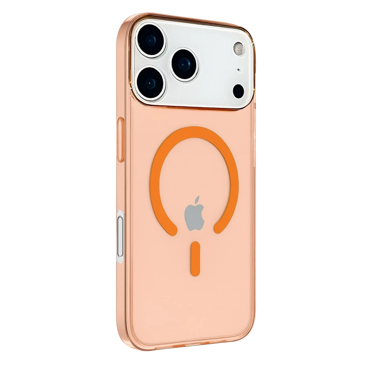 Apple iPhone 17 Pro Max Kılıf Pc Real Magsafe Kapak - Turuncu