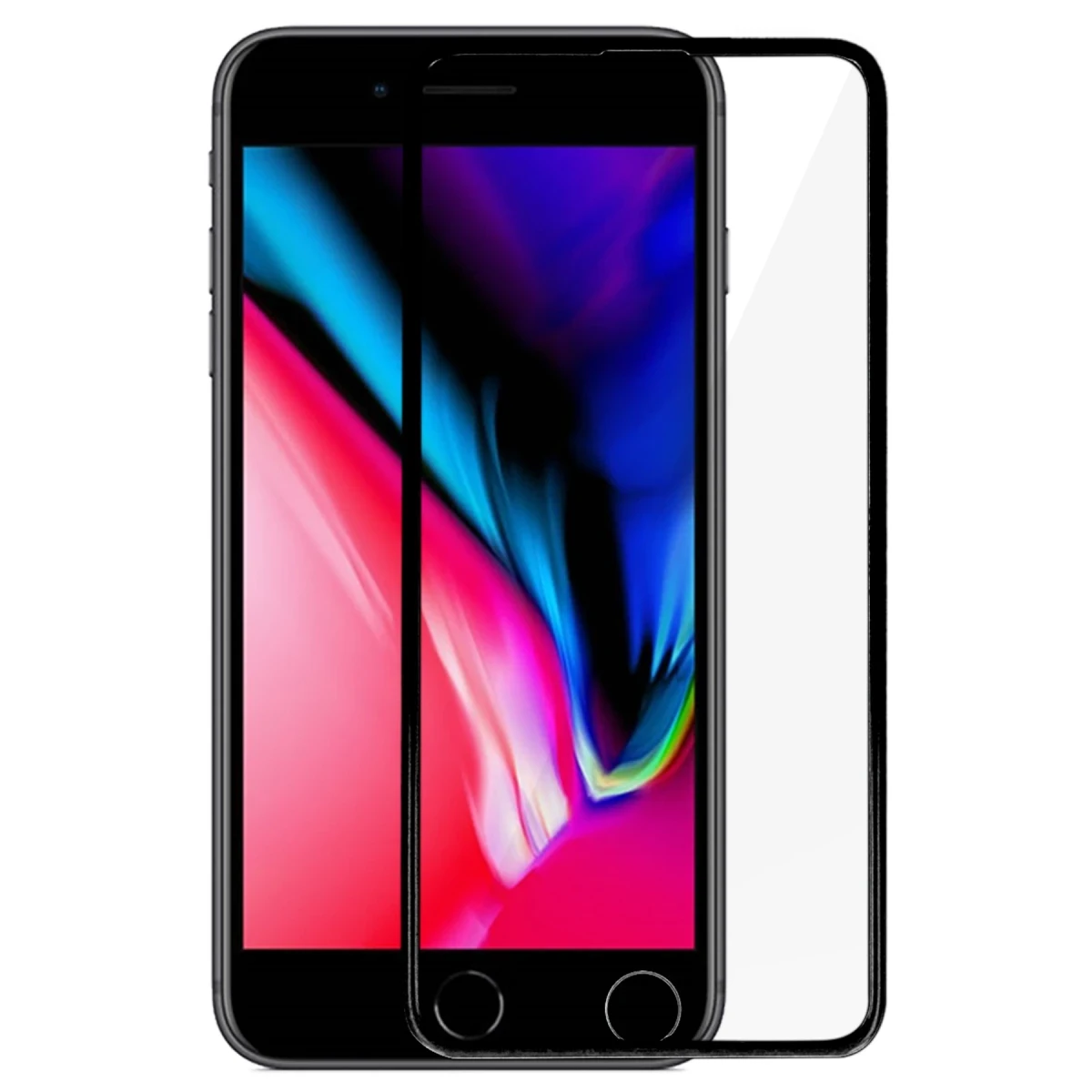 Apple iPhone 6 18D Cam Ekran Koruyucu - Beyaz