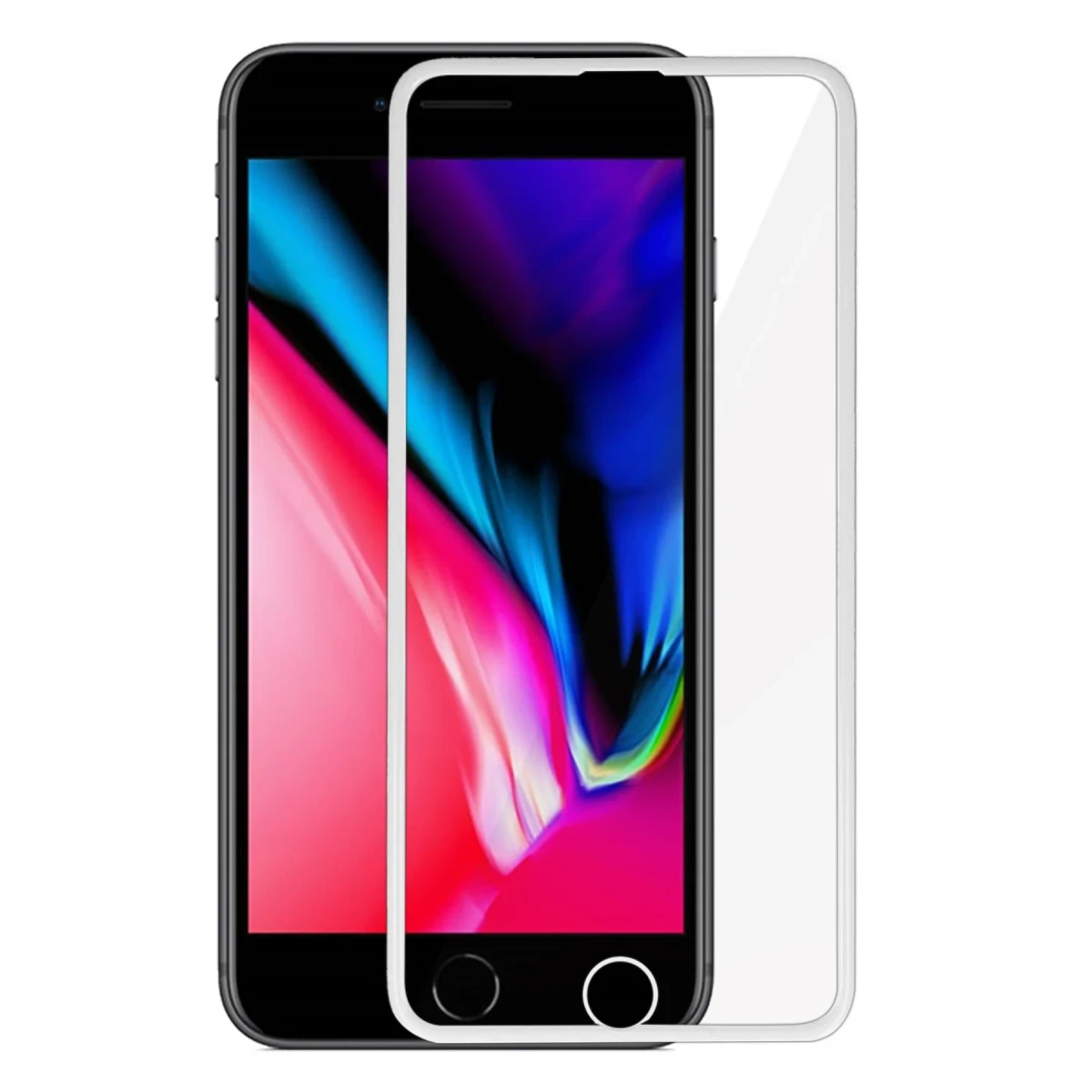 Apple iPhone 6 18D Cam Ekran Koruyucu - Siyah