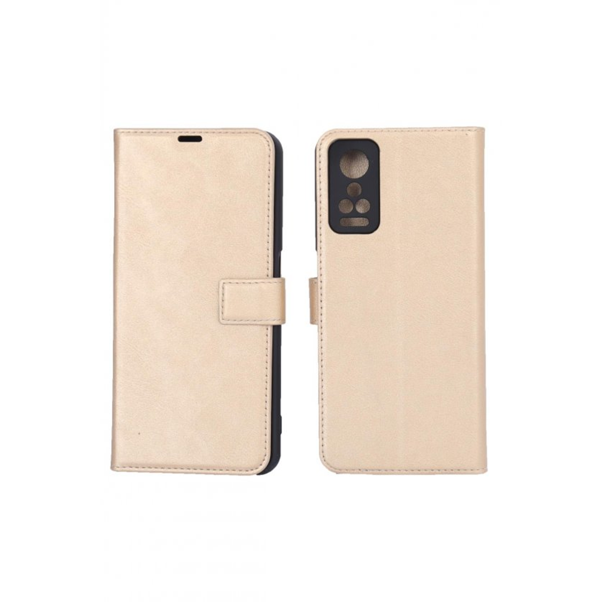 General Mobile GM 22 Pro Trend S Plus Kapaklı Telefon Kılıf - Gold