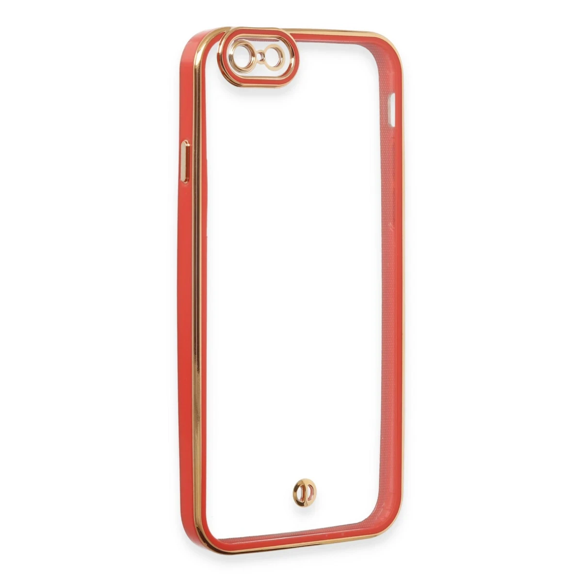 Apple iPhone 6 Kılıf Liva Lens Silikon - Kırmızı