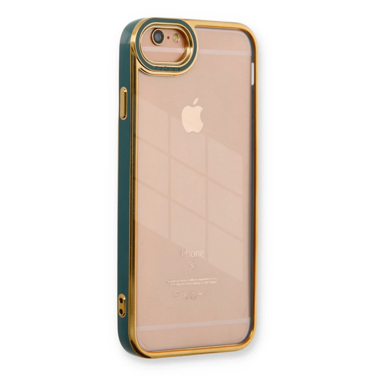 Apple iPhone 6 Kılıf Liva Lens Silikon - Yeşil