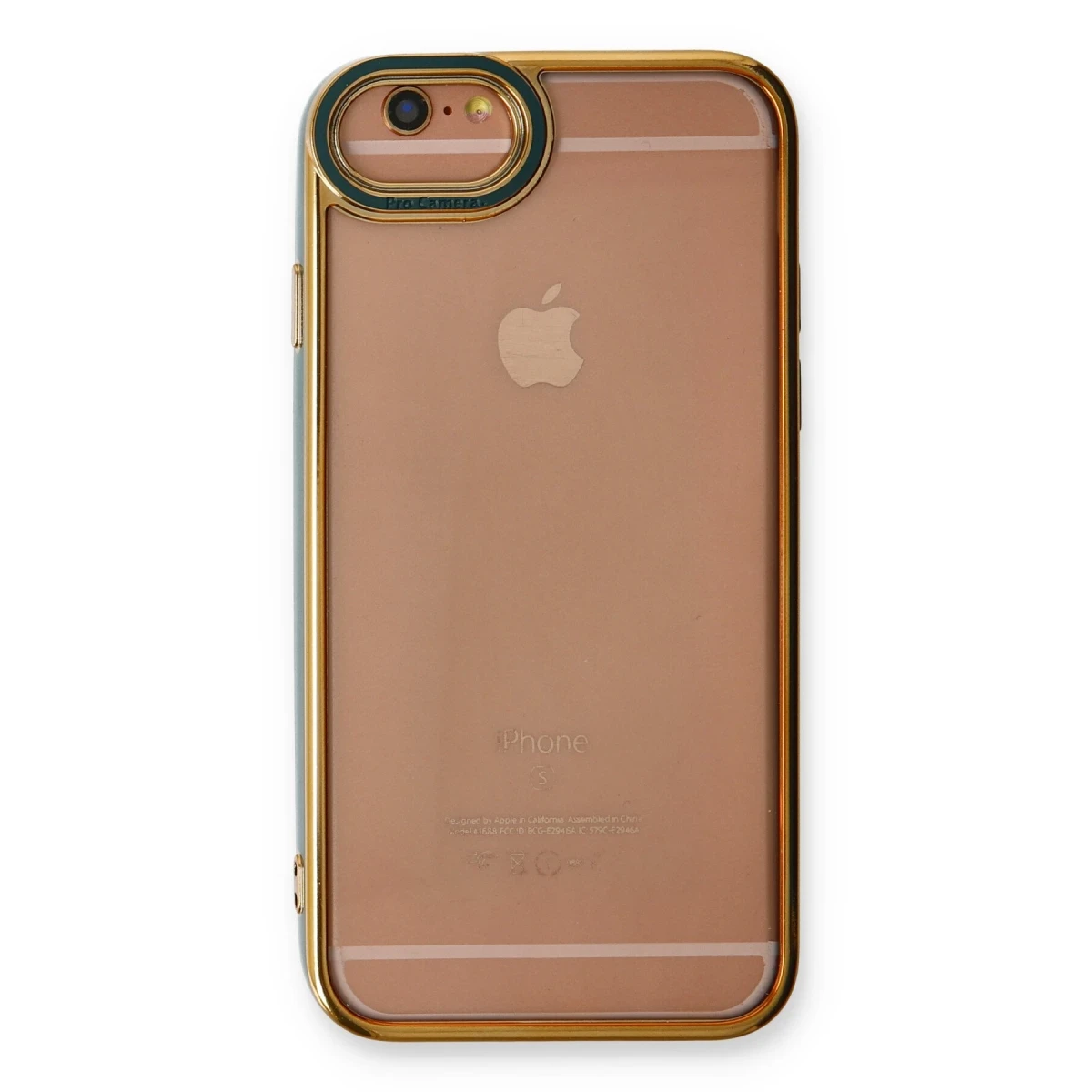 Apple iPhone 6 Kılıf Liva Lens Silikon - Yeşil