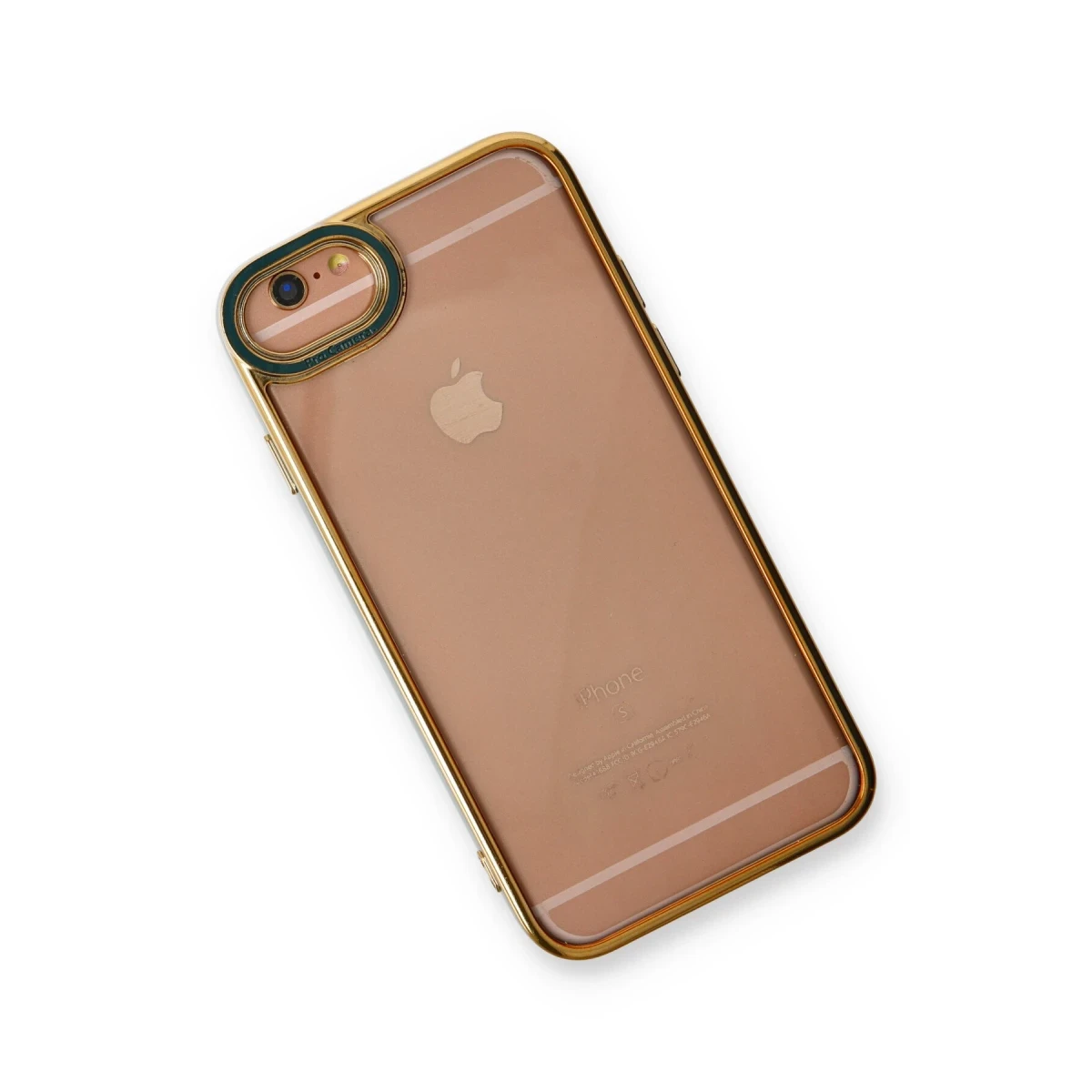 Apple iPhone 6 Kılıf Liva Lens Silikon - Yeşil