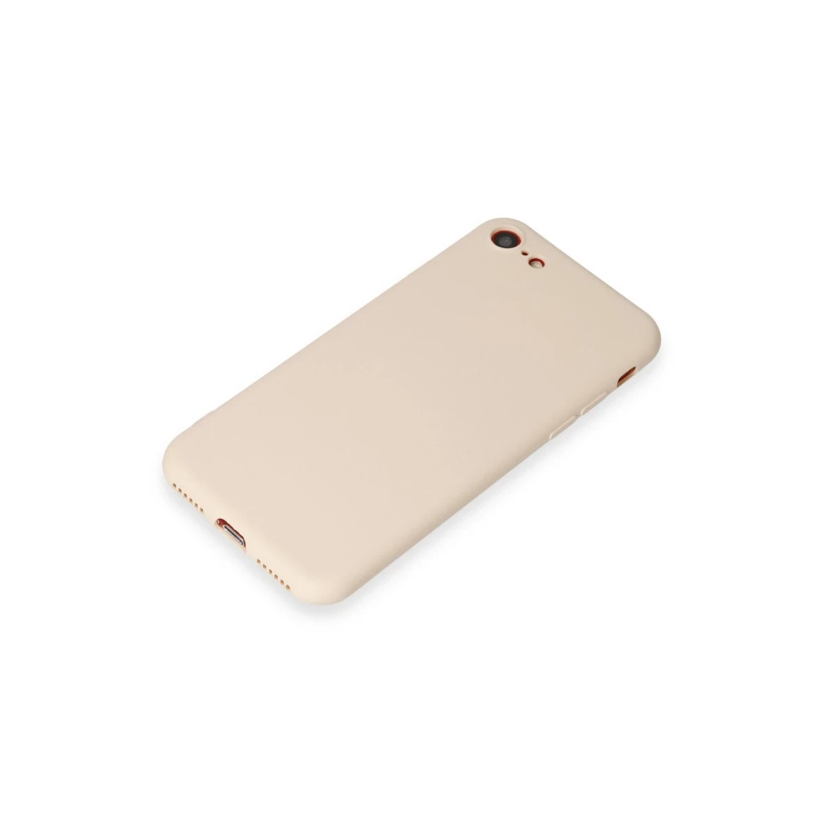 Apple iPhone 7 Kılıf First Silikon - Krem