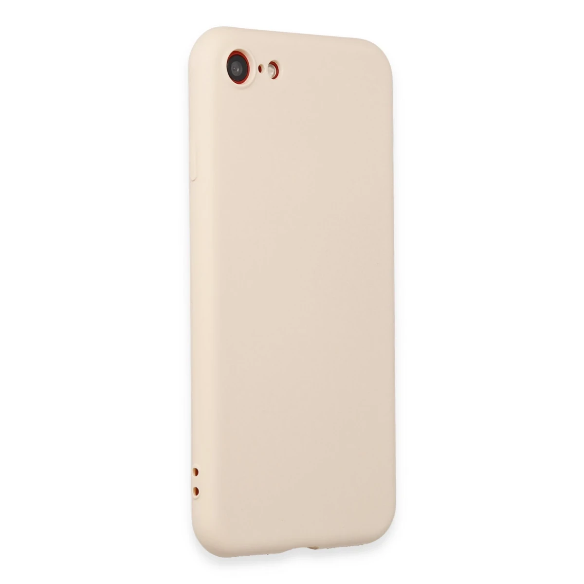 Apple iPhone 7 Kılıf First Silikon - Krem