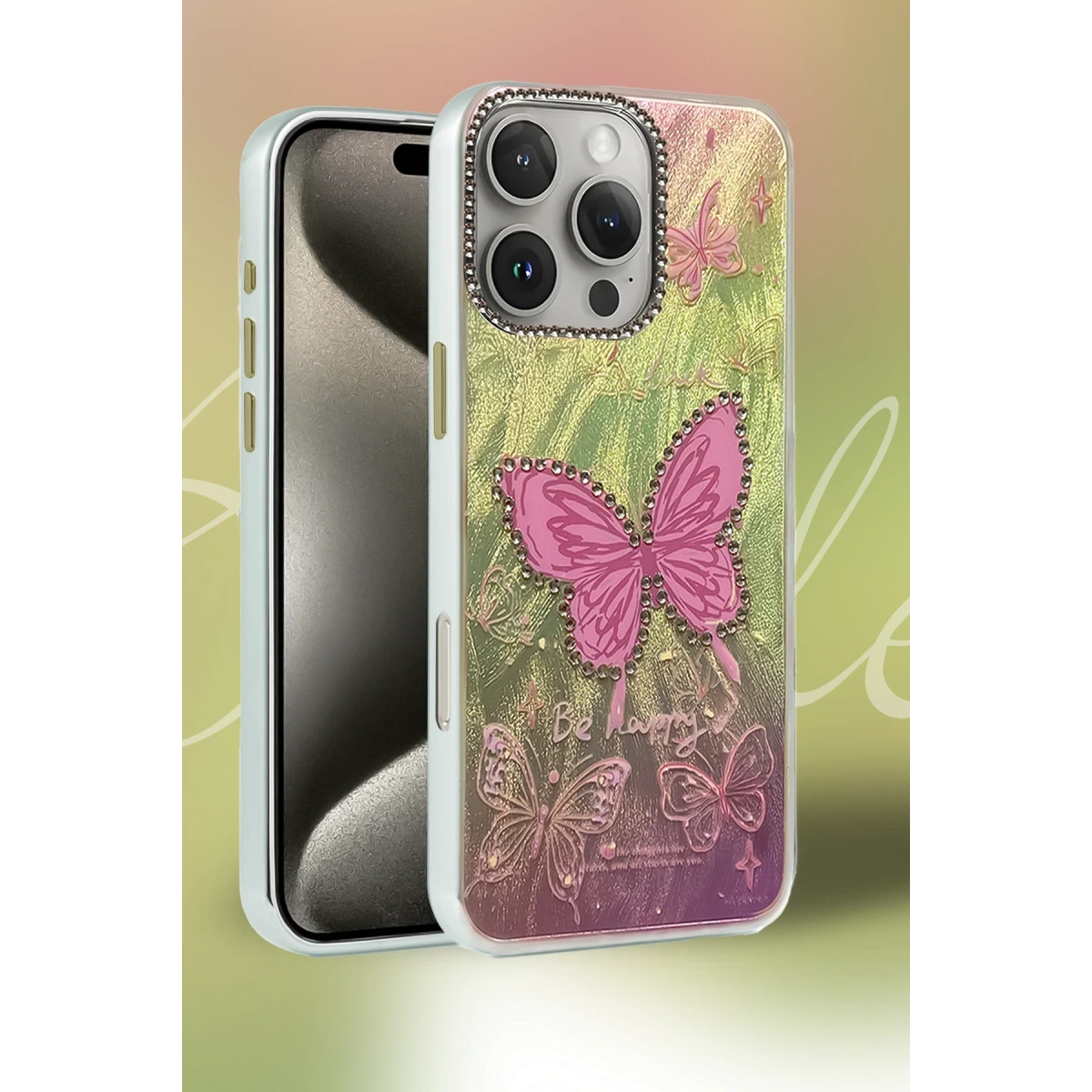 Apple iPhone 7 Plus Kılıf Blade Aynalı Desenli Kapak - Desen 3