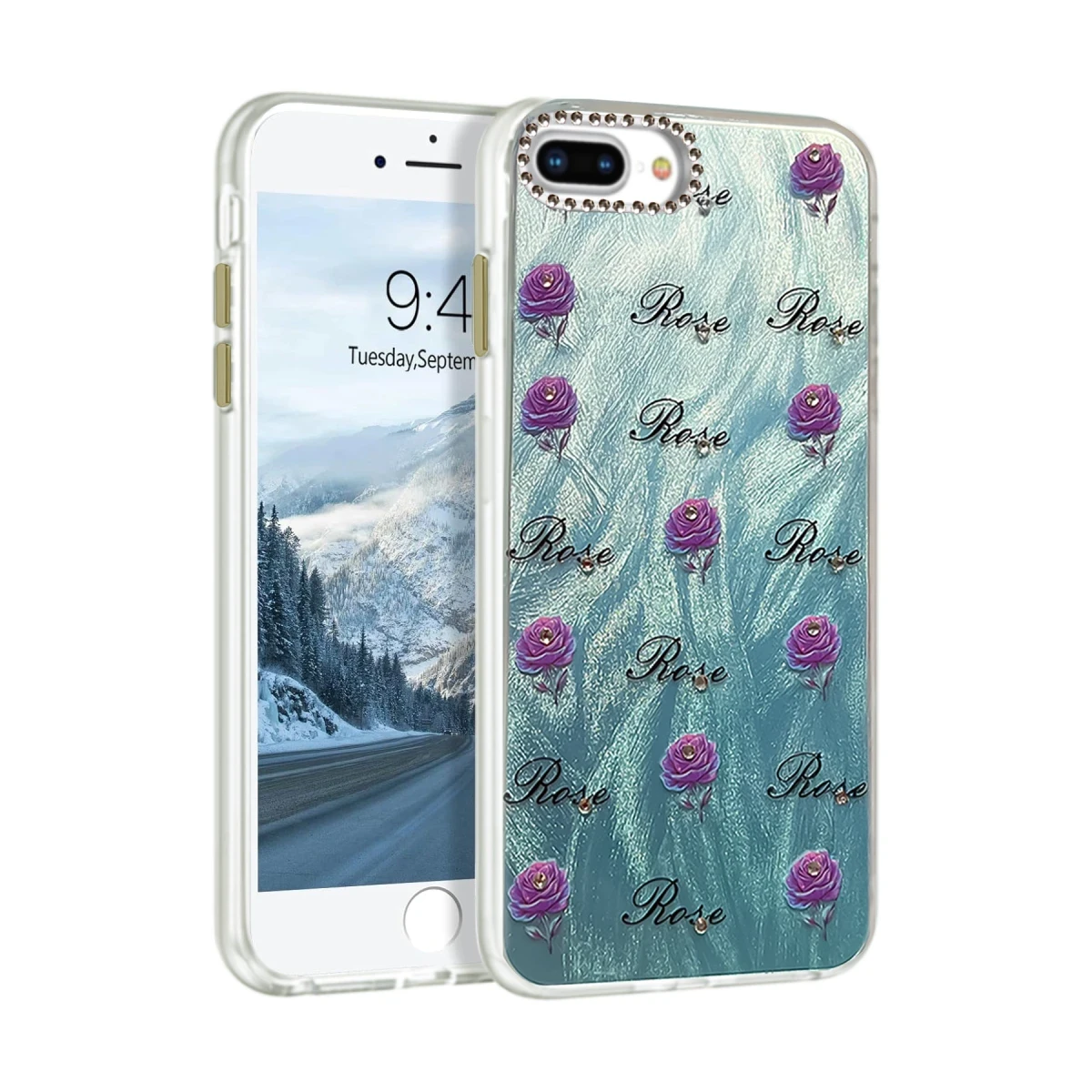 Apple iPhone 7 Plus Kılıf Blade Aynalı Desenli Kapak - Desen 9
