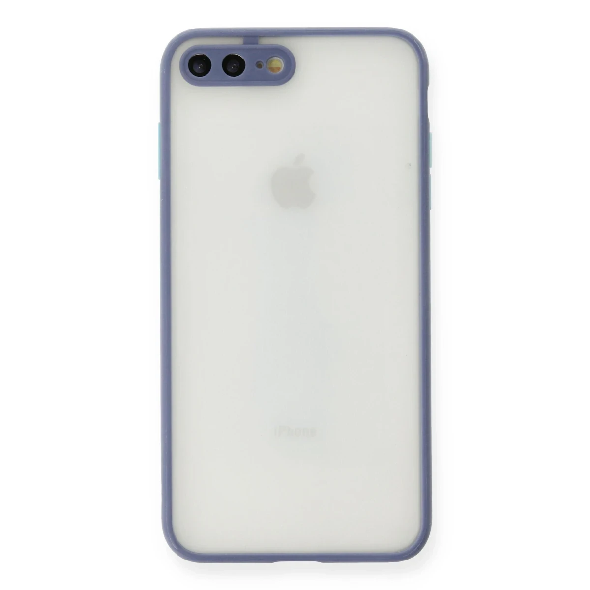 Apple iPhone 7 Plus Kılıf Montreal Silikon Kapak - Gri
