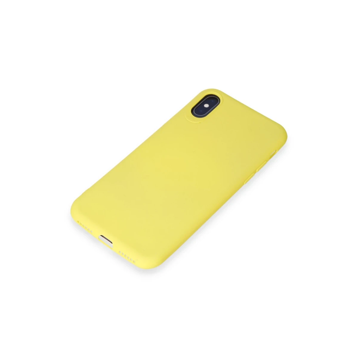 Apple iPhone X Kılıf First Silikon - Sarı