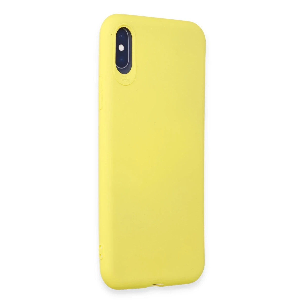Apple iPhone X Kılıf First Silikon - Sarı