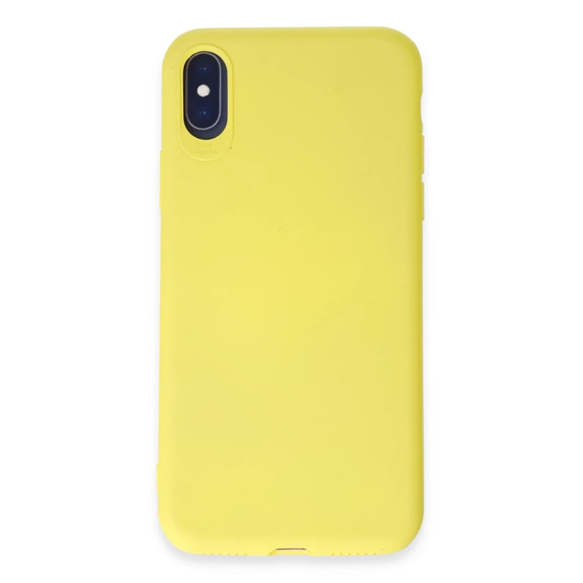 Apple iPhone X Kılıf First Silikon - Sarı
