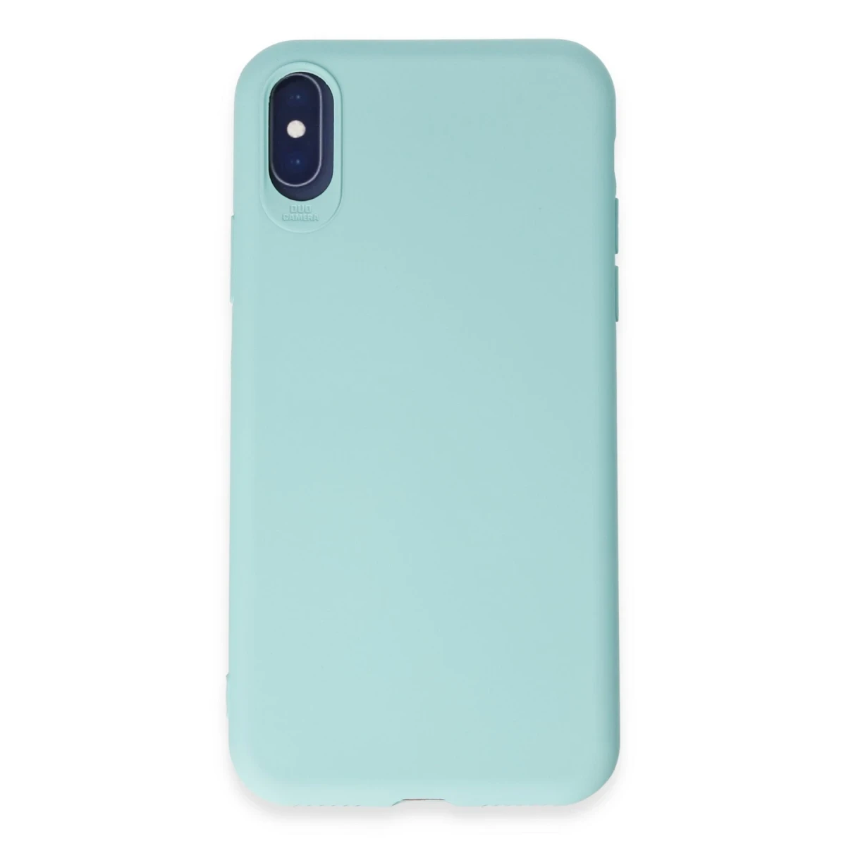 Apple iPhone X Kılıf First Silikon - Turkuaz