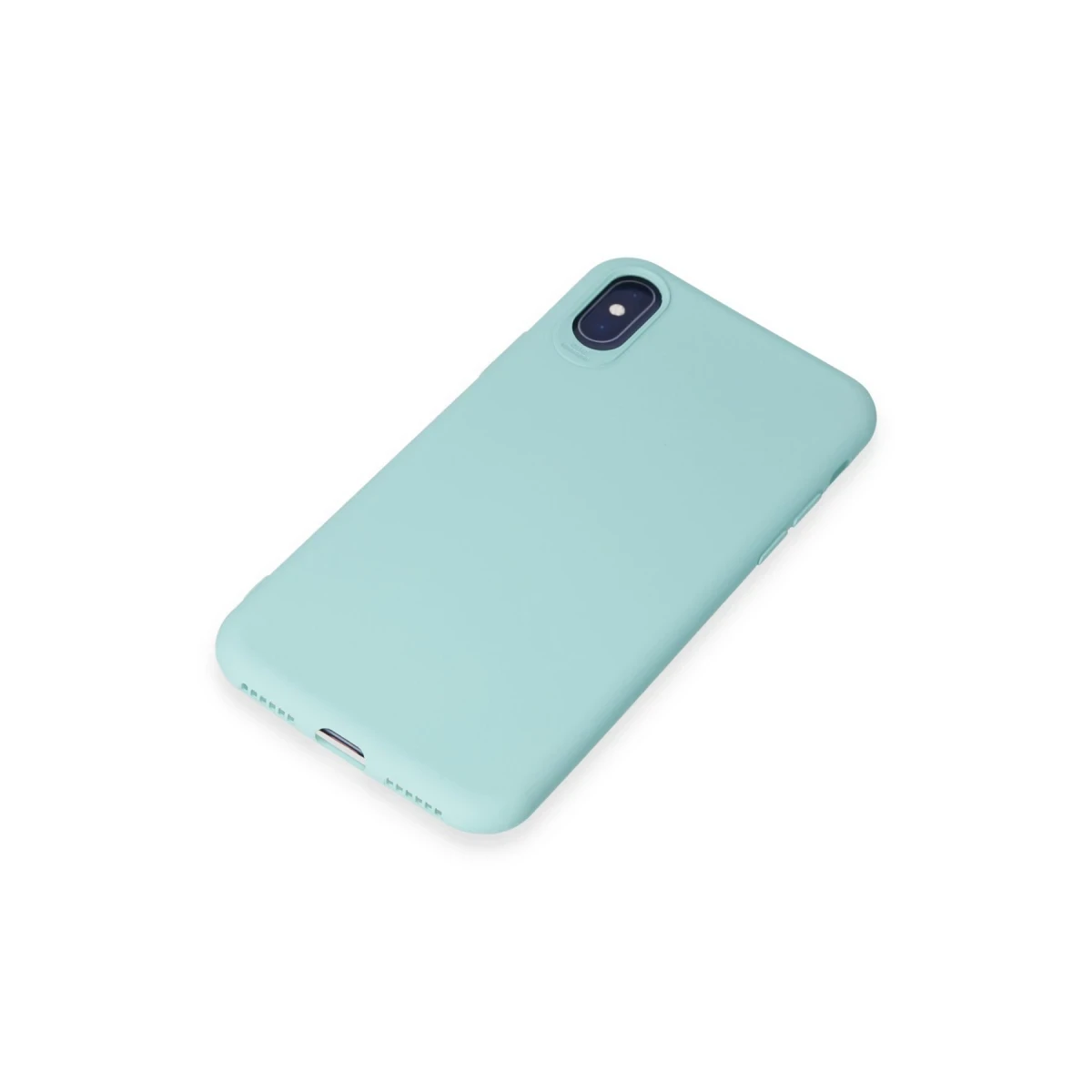 Apple iPhone X Kılıf First Silikon - Turkuaz