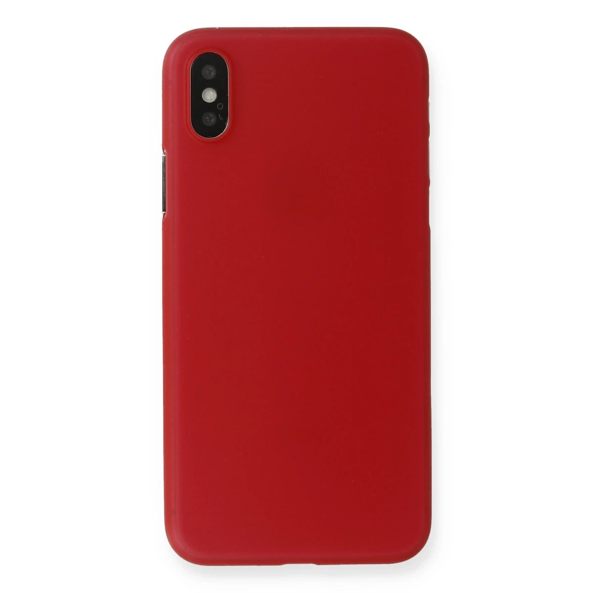 Apple iPhone X Kılıf PP Ultra İnce Kapak - Kırmızı