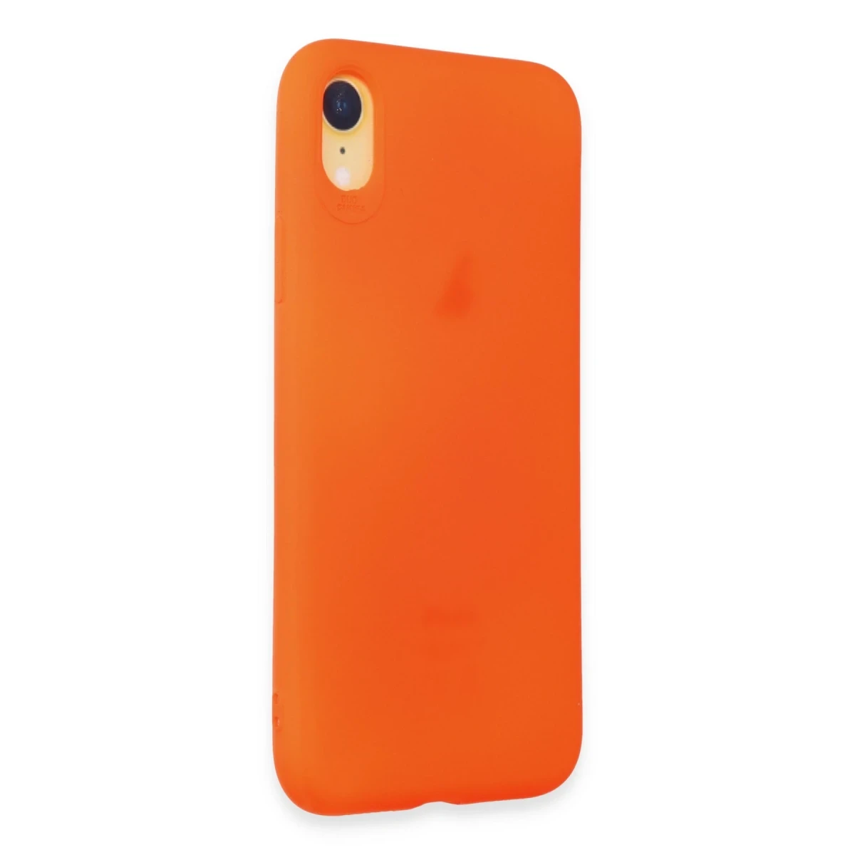 Apple iPhone XR Kılıf First Silikon - Parlak Turuncu