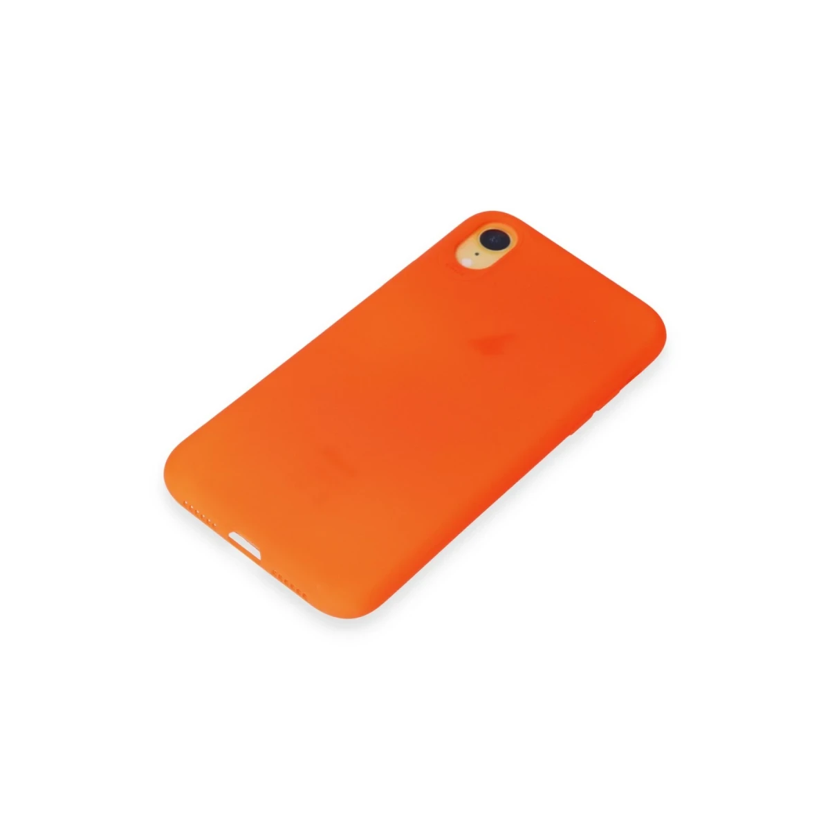 Apple iPhone XR Kılıf First Silikon - Parlak Turuncu