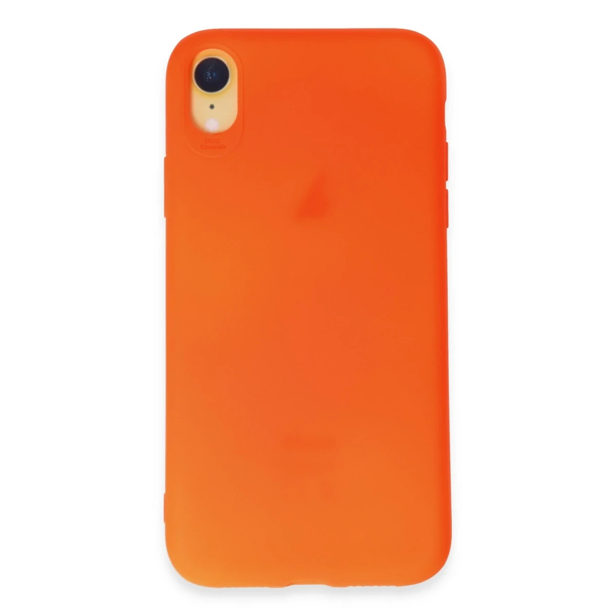 Apple iPhone XR Kılıf First Silikon - Parlak Turuncu