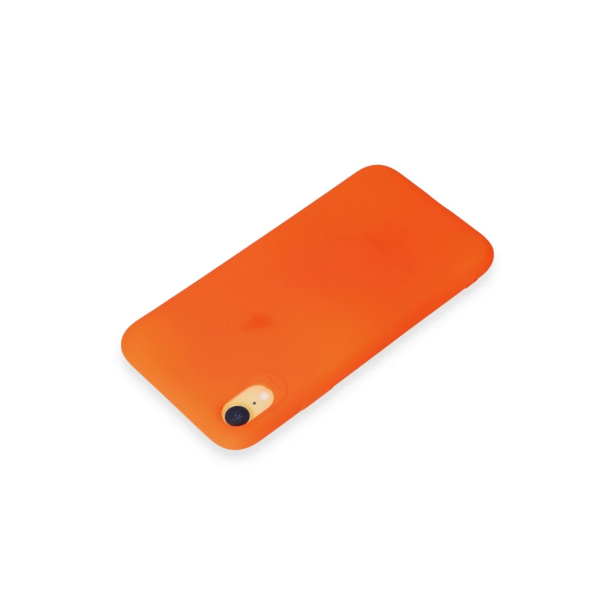 Apple iPhone XR Kılıf First Silikon - Parlak Turuncu