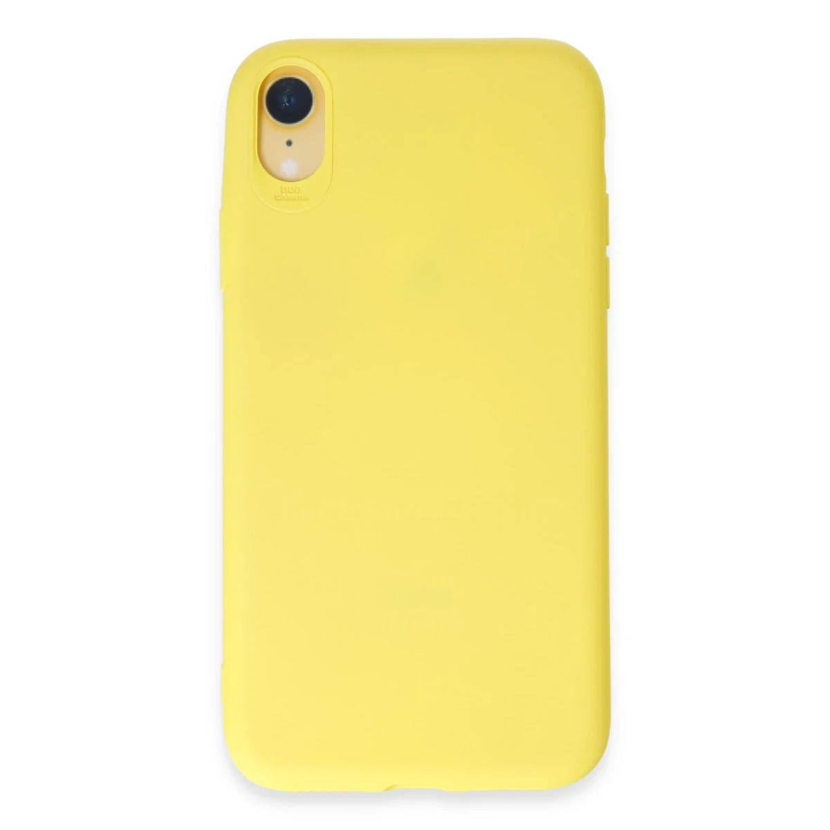 Apple iPhone XR Kılıf First Silikon - Sarı