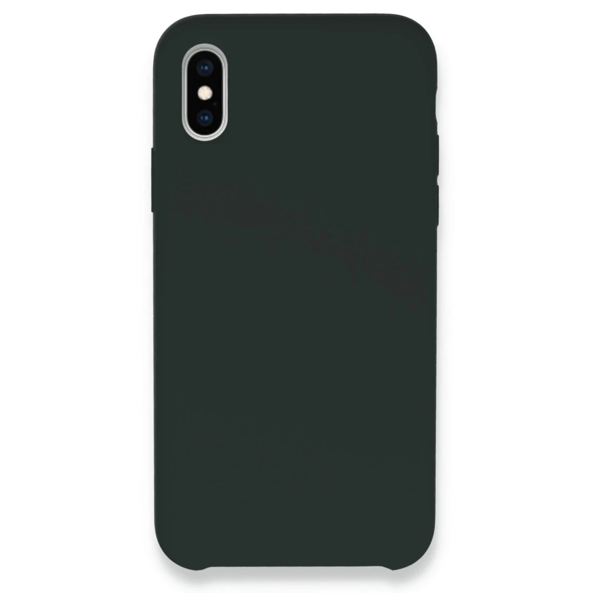 Apple iPhone XS Max Kılıf Lansman Legant Silikon - Koyu Yeşil