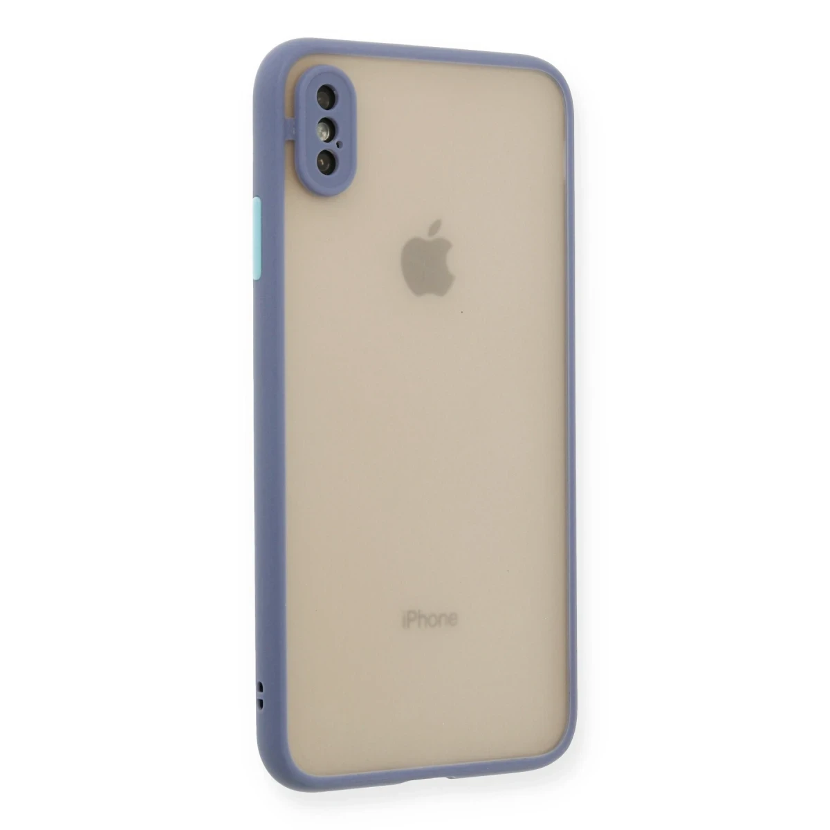 Apple iPhone XS Max Kılıf Montreal Silikon Kapak - Gri