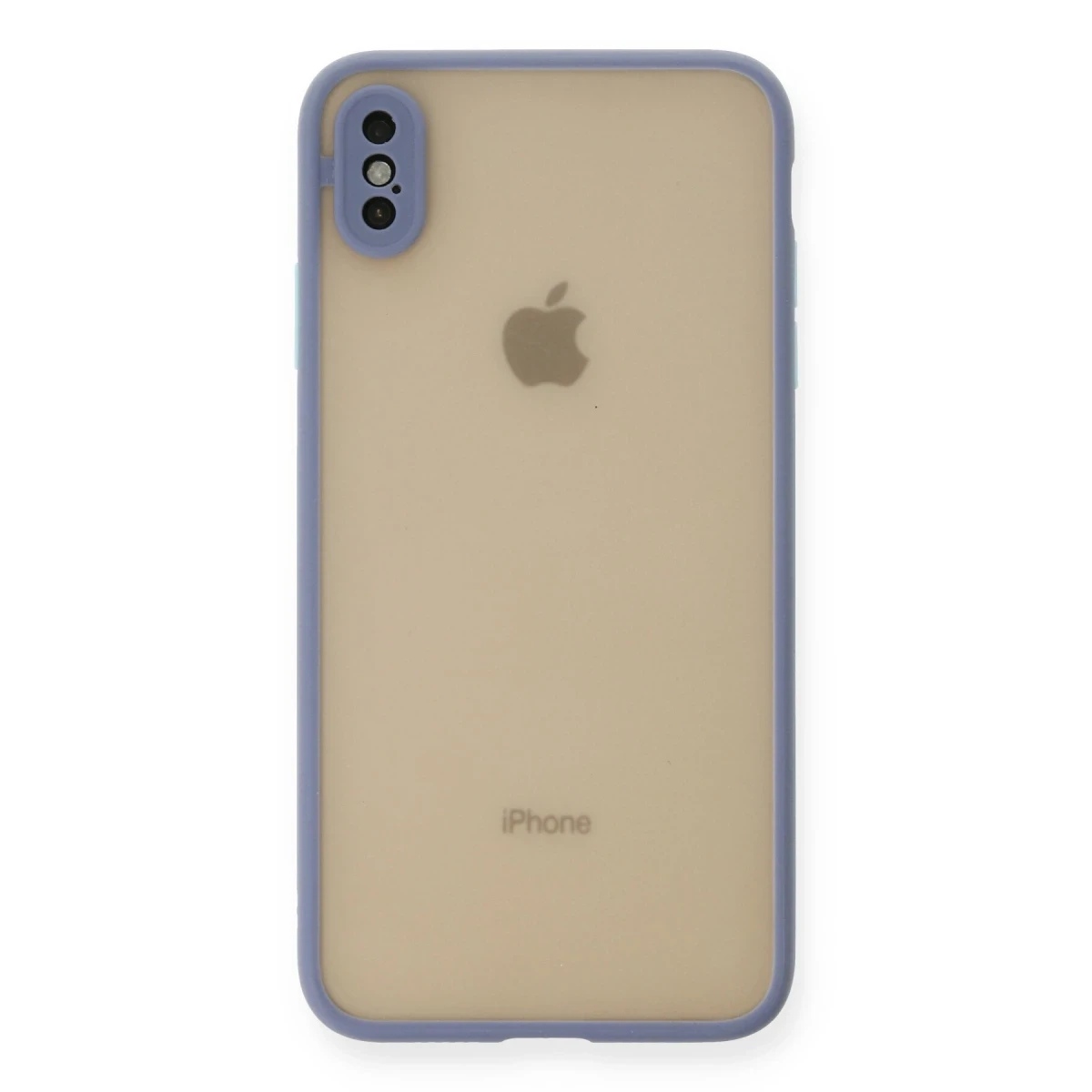 Apple iPhone XS Max Kılıf Montreal Silikon Kapak - Gri