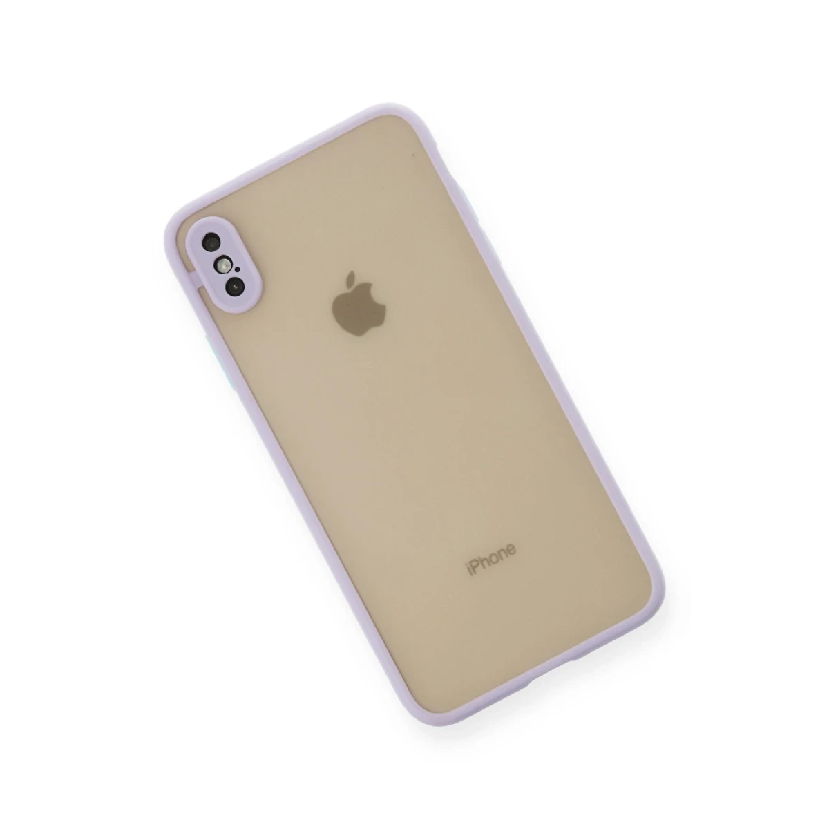 Apple iPhone XS Max Kılıf Montreal Silikon Kapak - Mor