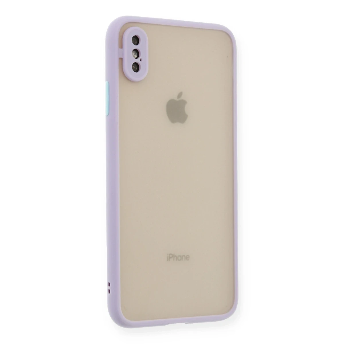 Apple iPhone XS Max Kılıf Montreal Silikon Kapak - Mor