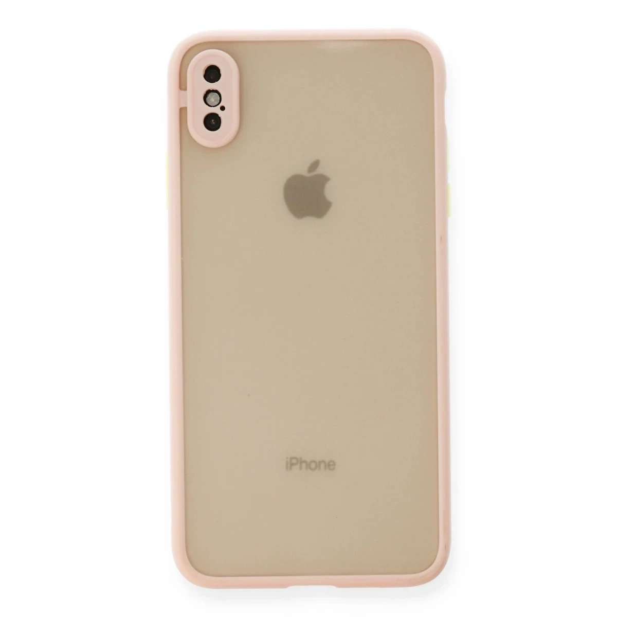 Apple iPhone XS Max Kılıf Montreal Silikon Kapak - Pembe