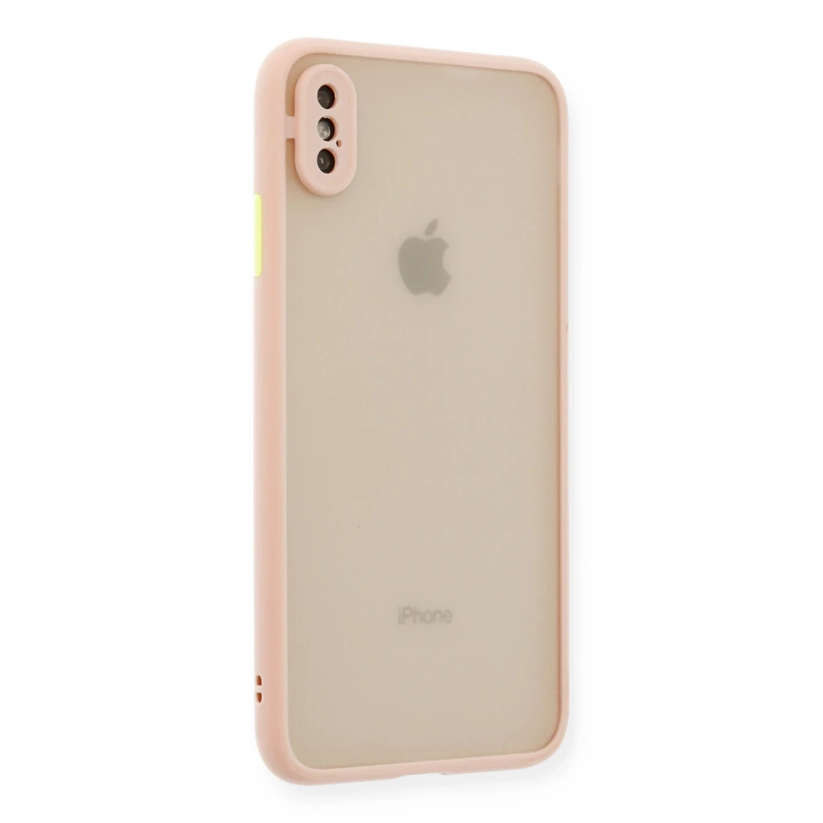 Apple iPhone XS Max Kılıf Montreal Silikon Kapak - Pembe