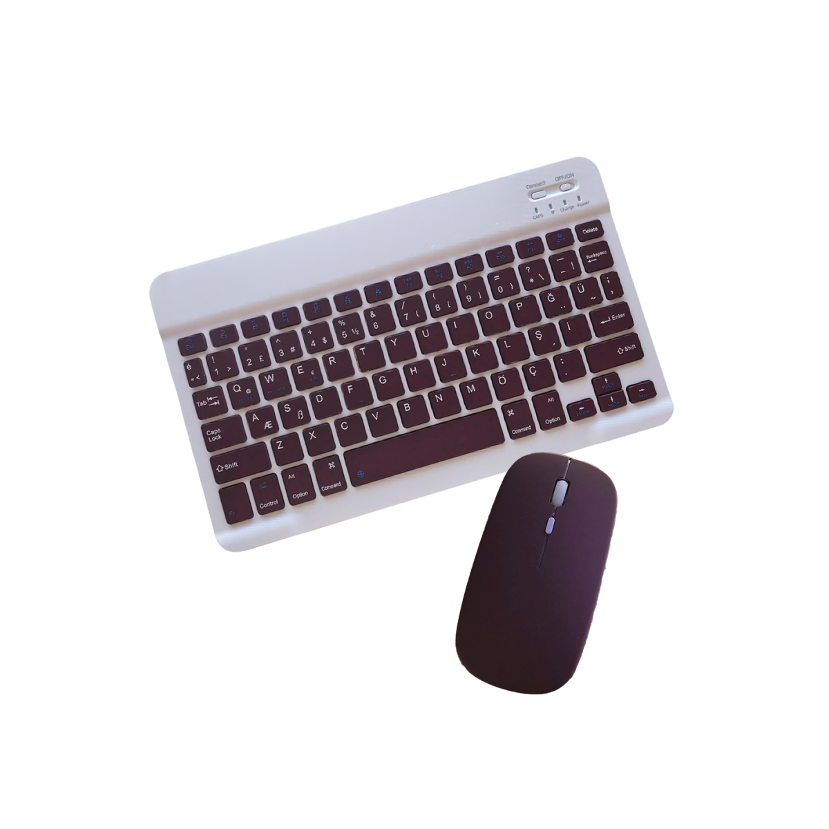 KYB71 Kablosuz Türkçe Q Klavye Mouse Set - Bordo