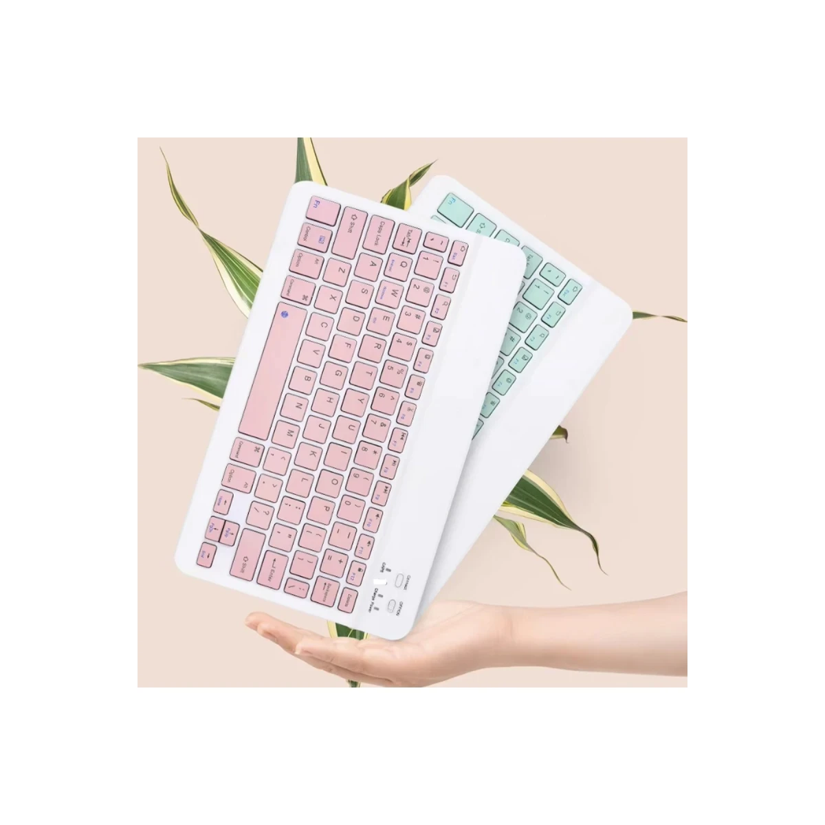 KYB71 Kablosuz Türkçe Q Klavye Mouse Set - Pembe