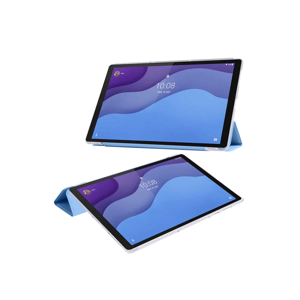 Lenovo M10 HD X306F Kılıf Tablet Smart Kılıf - Gold