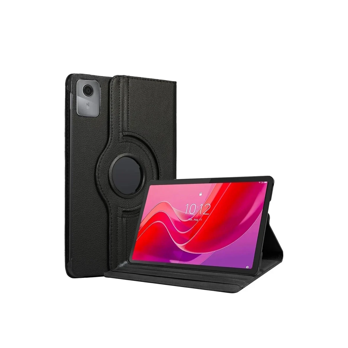 Lenovo Tab M11 TB330FU 360 Tablet Deri Kılıf - Siyah