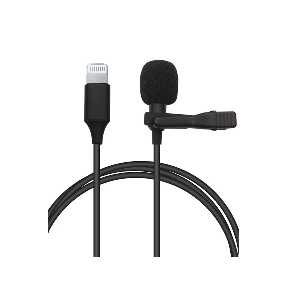 Lightning 2 Metre Double Mikrofon - Siyah