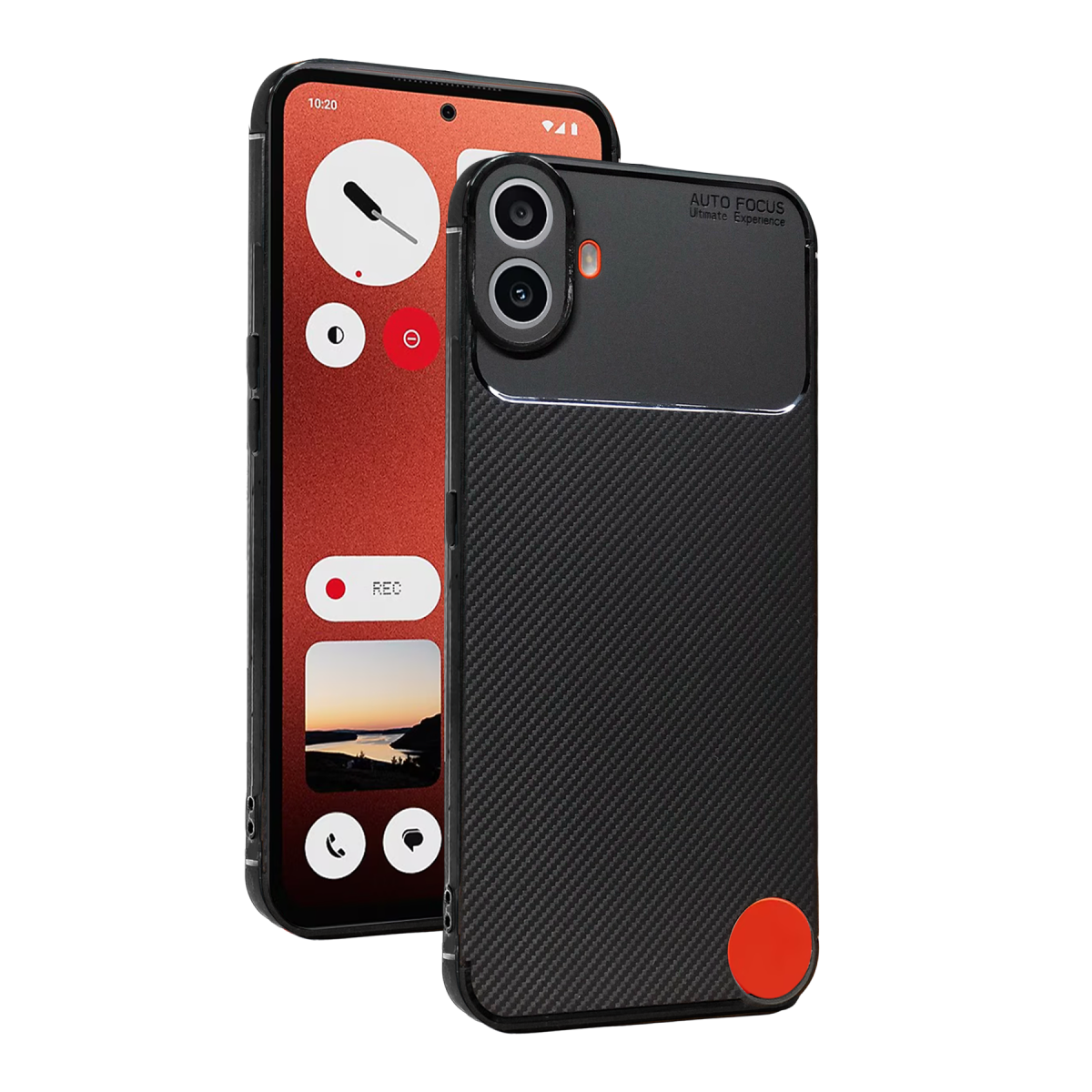 Nothing Phone Nothing CMF Phone 1 Auto Focus Karbon Kapak - Siyah