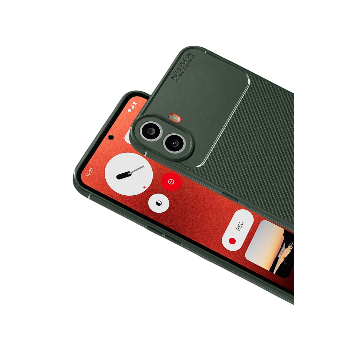 Nothing Phone Nothing CMF Phone 1 Auto Focus Karbon Kapak - Yeşil