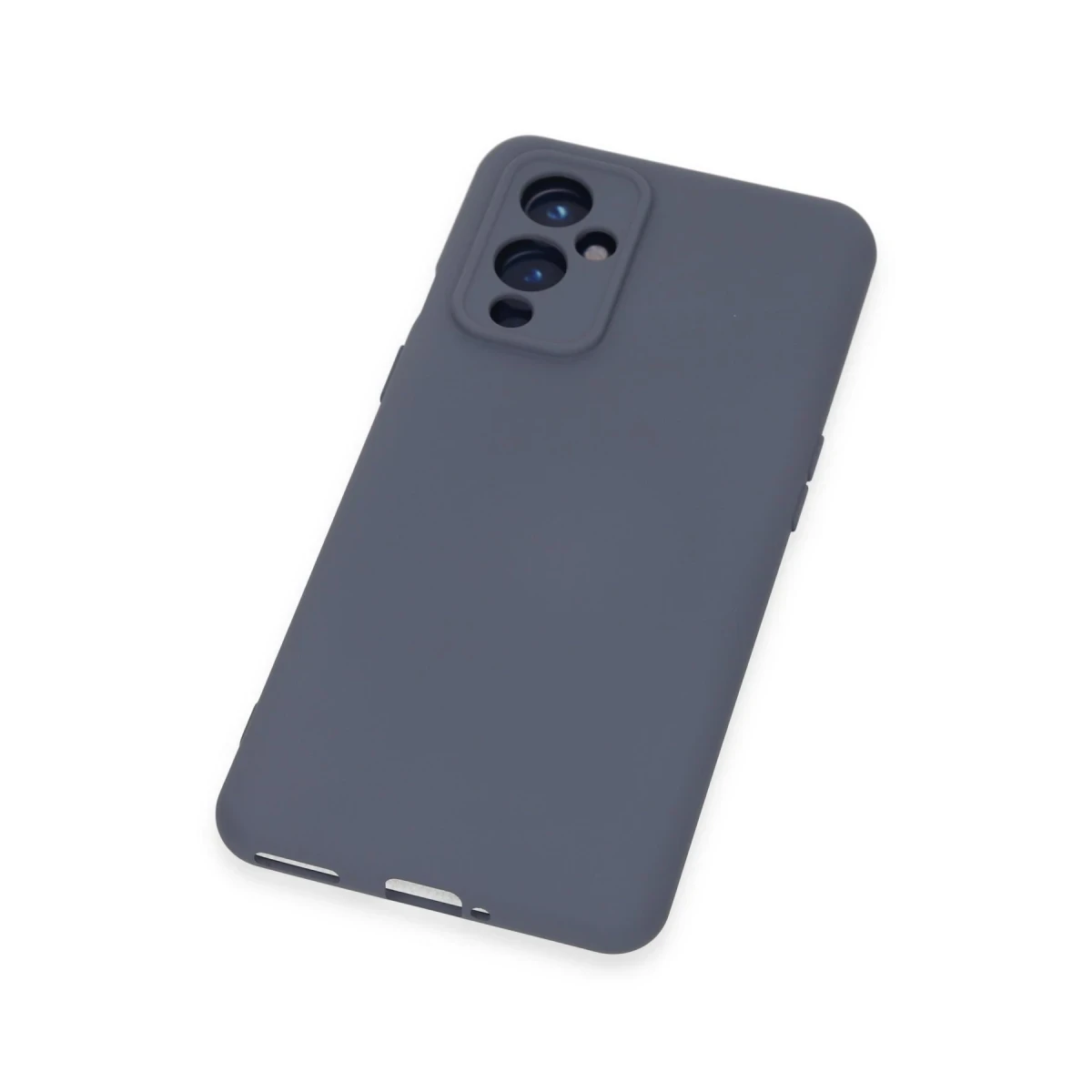 One Plus 9 Kılıf Nano içi Kadife Silikon - Gri