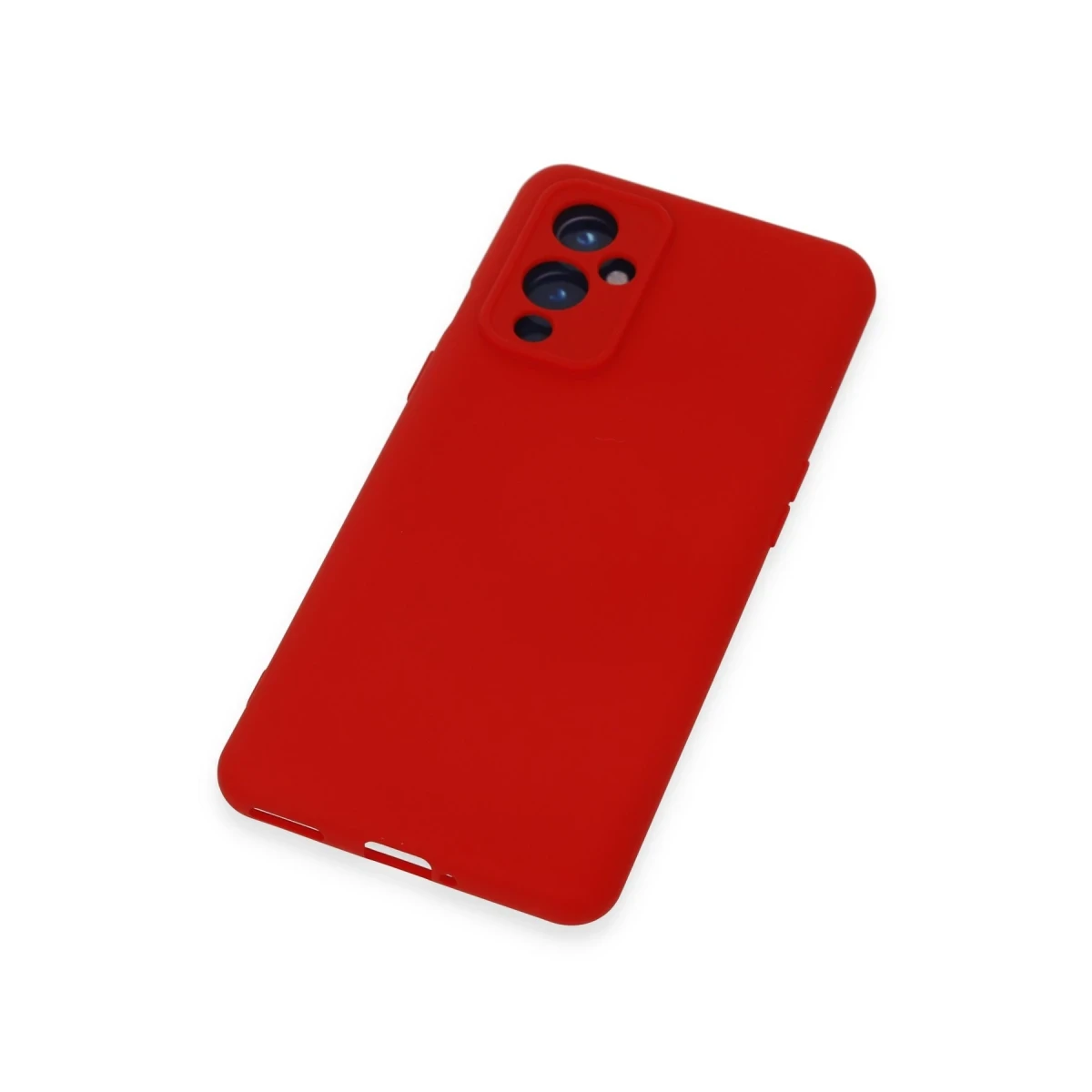 One Plus 9 Kılıf Nano içi Kadife Silikon - Kırmızı
