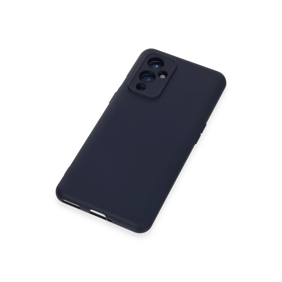 One Plus 9 Kılıf Nano içi Kadife Silikon - Lacivert