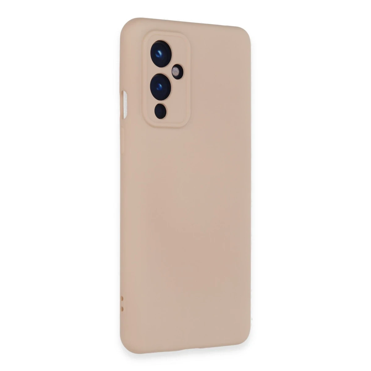 One Plus 9 Kılıf Nano içi Kadife Silikon - Pudra