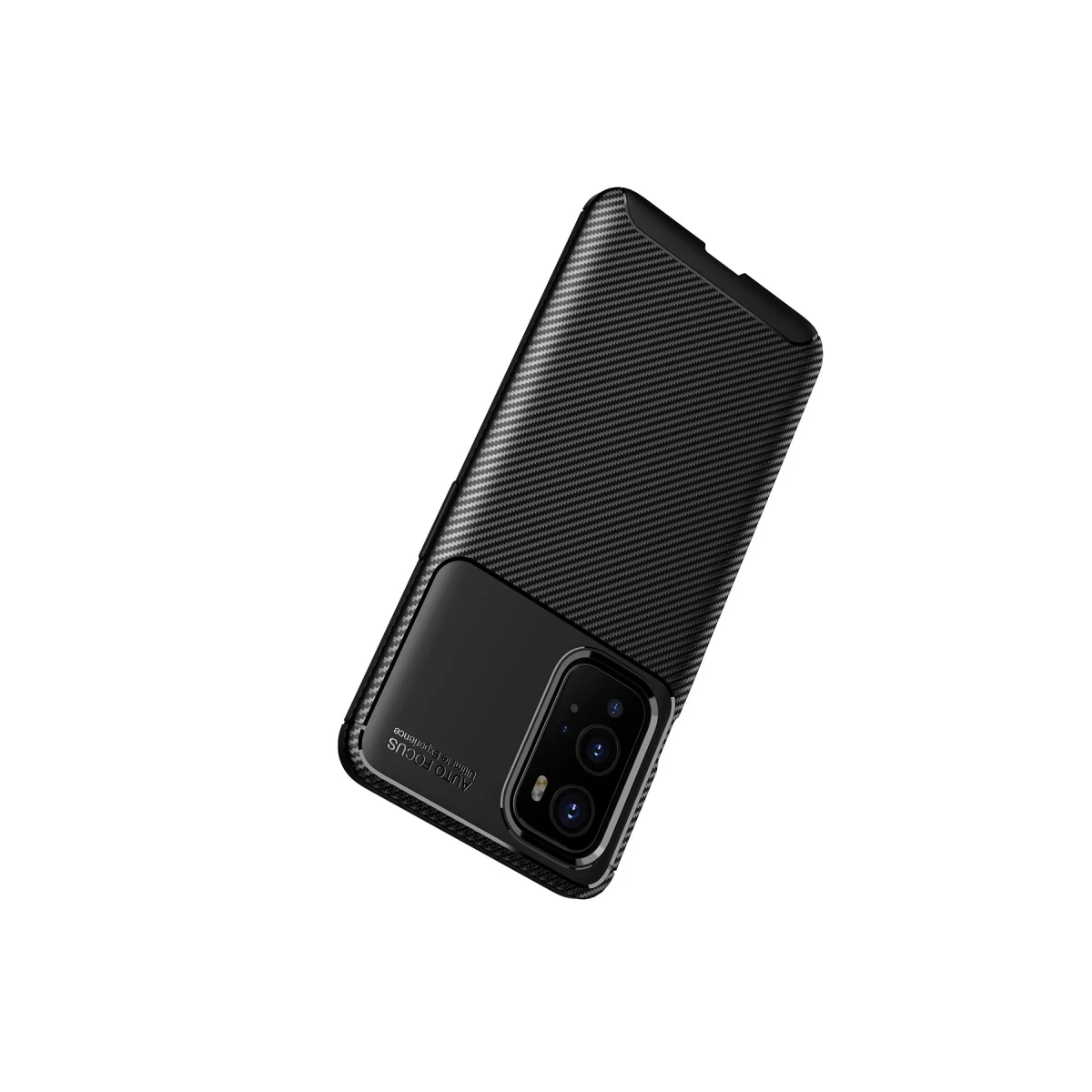 One Plus 9 Pro Kılıf Auto Focus Karbon Kapak - Siyah